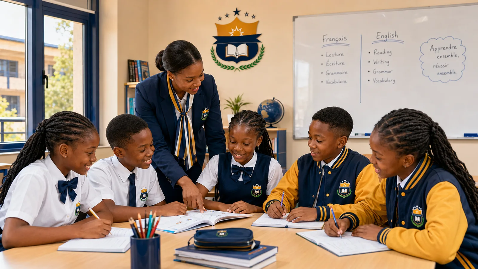 Français–Anglais au quotidien — illustration institutionnelle du GROUPE SCOLAIRE LES ÉMINENTS