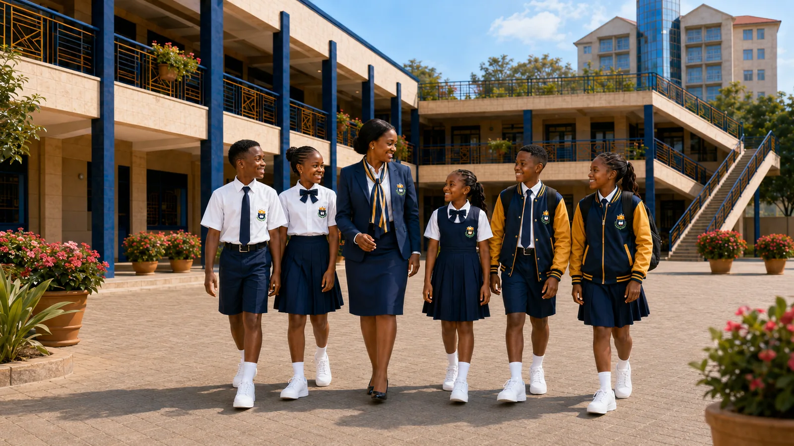 Un environnement conçu pour apprendre et grandir — illustration institutionnelle du GROUPE SCOLAIRE LES ÉMINENTS