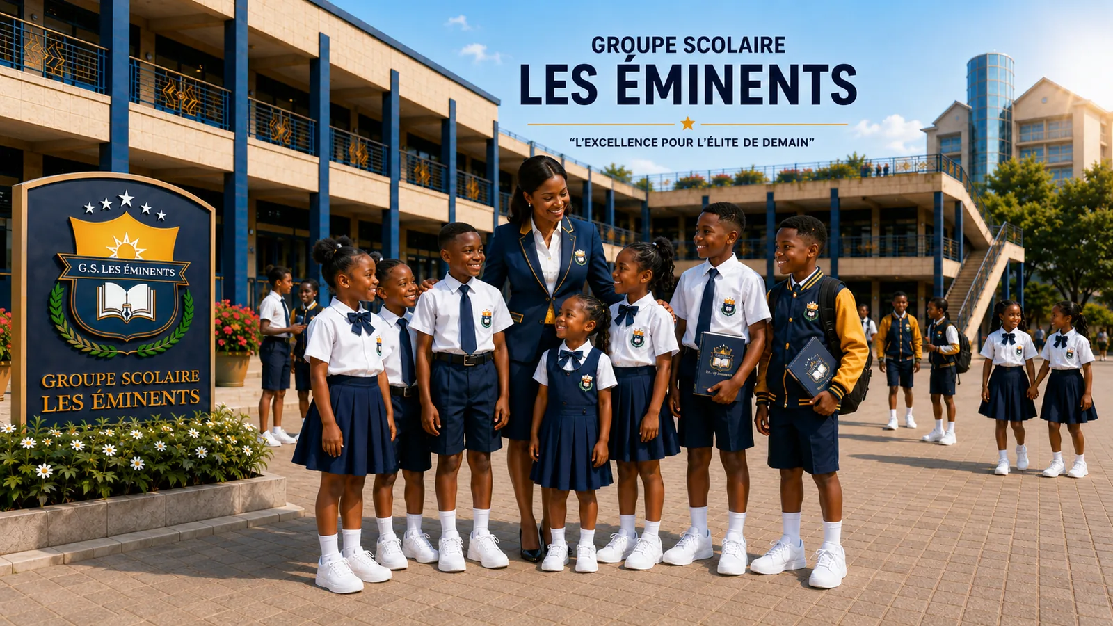 Une école reconnue et engagée — illustration institutionnelle du GROUPE SCOLAIRE LES ÉMINENTS