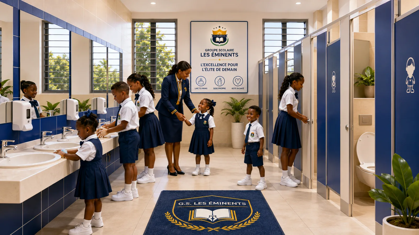 Sanitaires adaptés et séparés au GROUPE SCOLAIRE LES ÉMINENTS — illustration institutionnelle